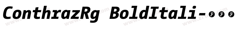ConthrazRg BoldItali字体转换